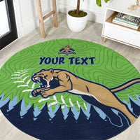 Kane County 2025 Baseball Custom Round Carpet Cougar Fight Cougar Win
