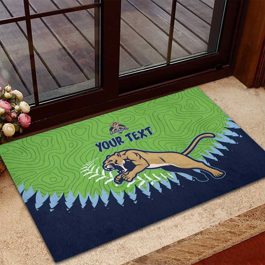 Kane County 2025 Baseball Custom Rubber Doormat Cougar Fight Cougar Win