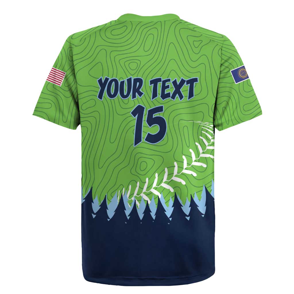 Kane County 2025 Baseball Custom Rugby Jersey Cougar Fight Cougar Win