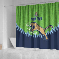 Kane County 2025 Baseball Custom Shower Curtain Cougar Fight Cougar Win