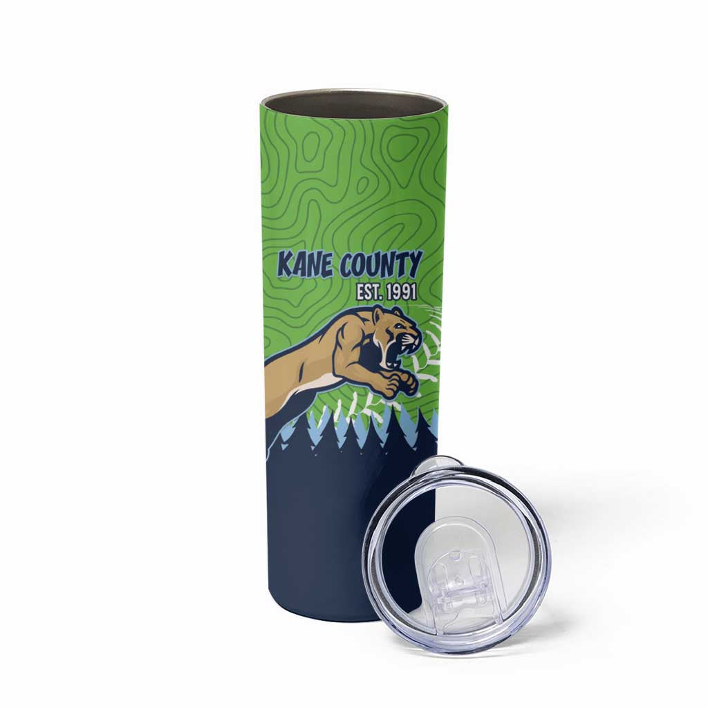 Kane County 2025 Baseball Custom Skinny Tumbler Cougar Fight Cougar Win