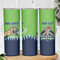 Kane County 2025 Baseball Custom Skinny Tumbler Cougar Fight Cougar Win