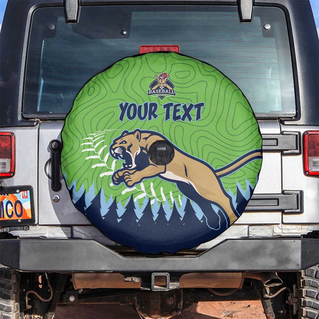 Kane County 2025 Baseball Custom Spare Tire Cover Cougar Fight Cougar Win