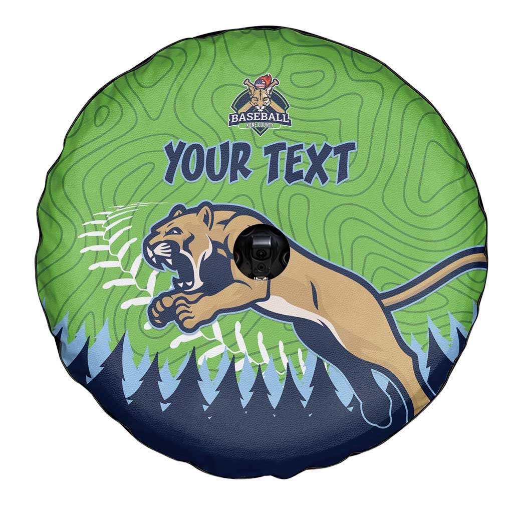Kane County 2025 Baseball Custom Spare Tire Cover Cougar Fight Cougar Win