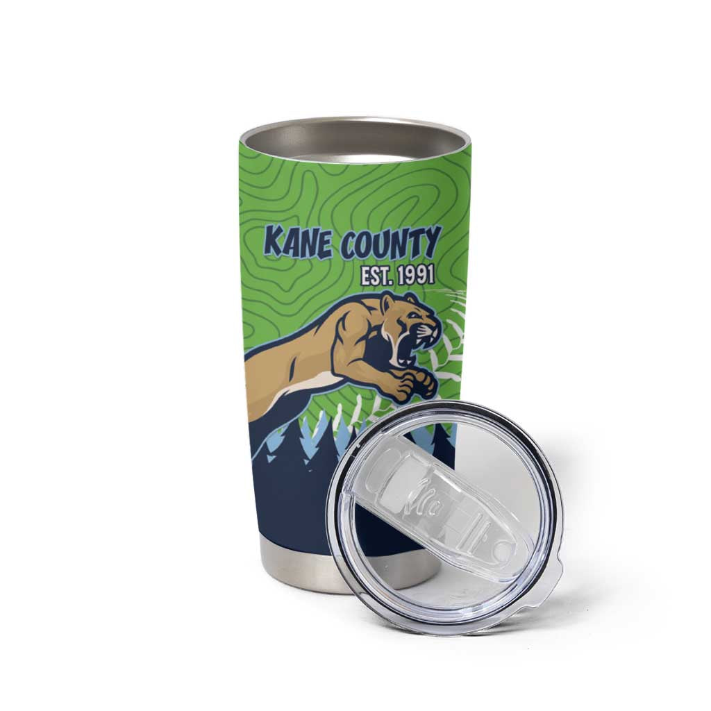 Kane County 2025 Baseball Custom Tumbler Cup Cougar Fight Cougar Win