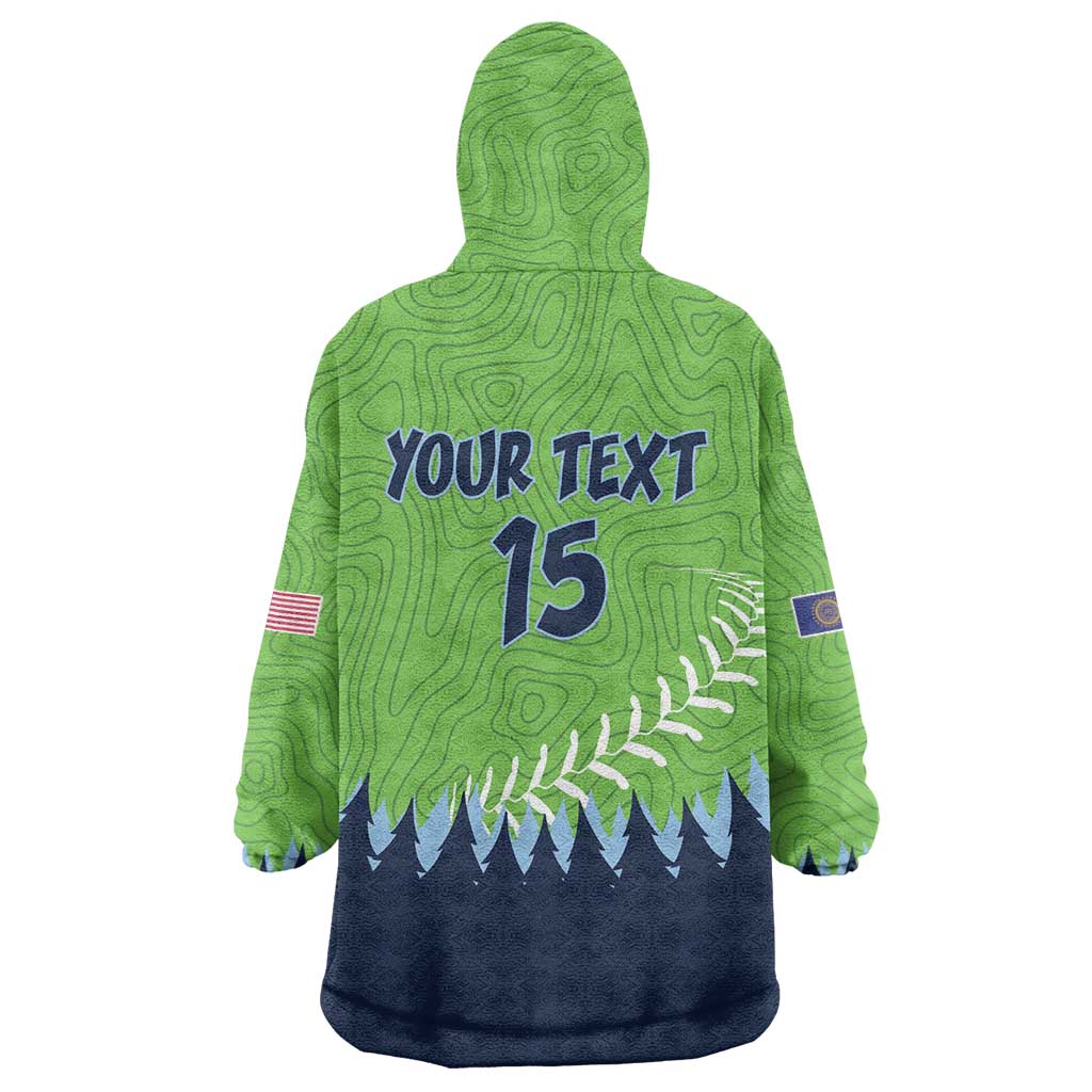 Kane County 2025 Baseball Custom Wearable Blanket Hoodie Cougar Fight Cougar Win