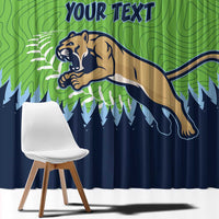 Kane County 2025 Baseball Custom Window Curtain Cougar Fight Cougar Win