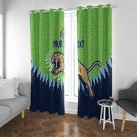 Kane County 2025 Baseball Custom Window Curtain Cougar Fight Cougar Win