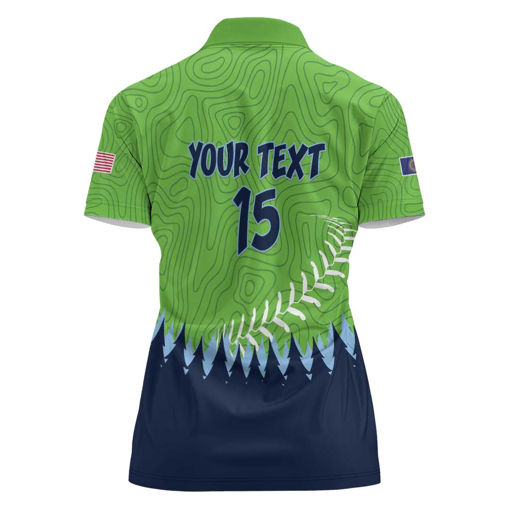 Kane County 2025 Baseball Custom Women Polo Shirt Cougar Fight Cougar Win