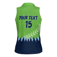 Kane County 2025 Baseball Custom Women Sleeveless Polo Shirt Cougar Fight Cougar Win