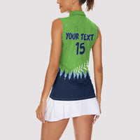 Kane County 2025 Baseball Custom Women Sleeveless Polo Shirt Cougar Fight Cougar Win