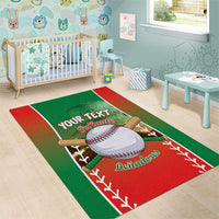 Las Tunas 2025 Baseball Custom Area Rug Palante Lenadores