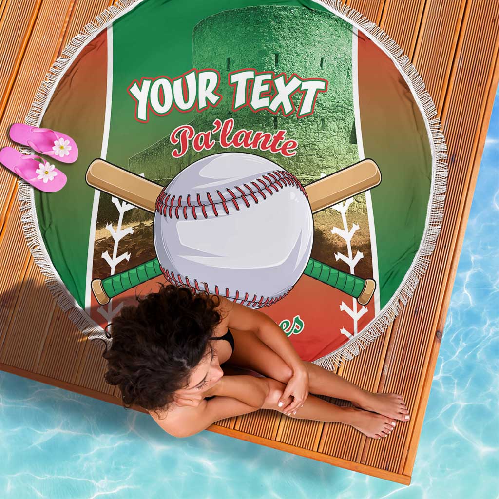 Las Tunas 2025 Baseball Custom Beach Blanket Palante Lenadores