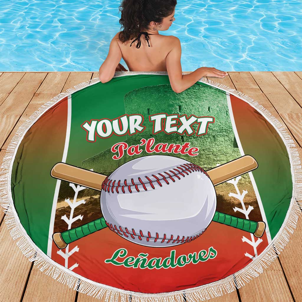 Las Tunas 2025 Baseball Custom Beach Blanket Palante Lenadores
