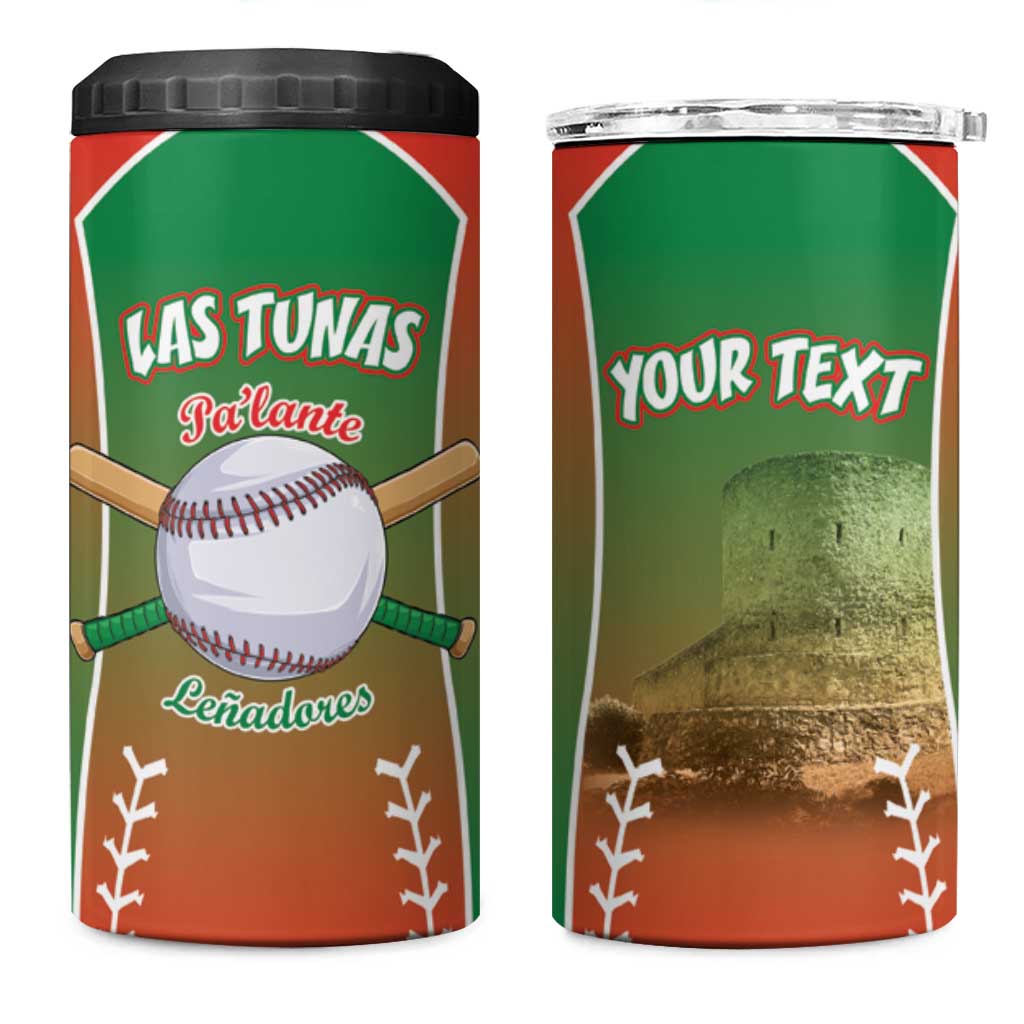 Las Tunas 2025 Baseball Custom 4 in 1 Can Cooler Tumbler Palante Lenadores