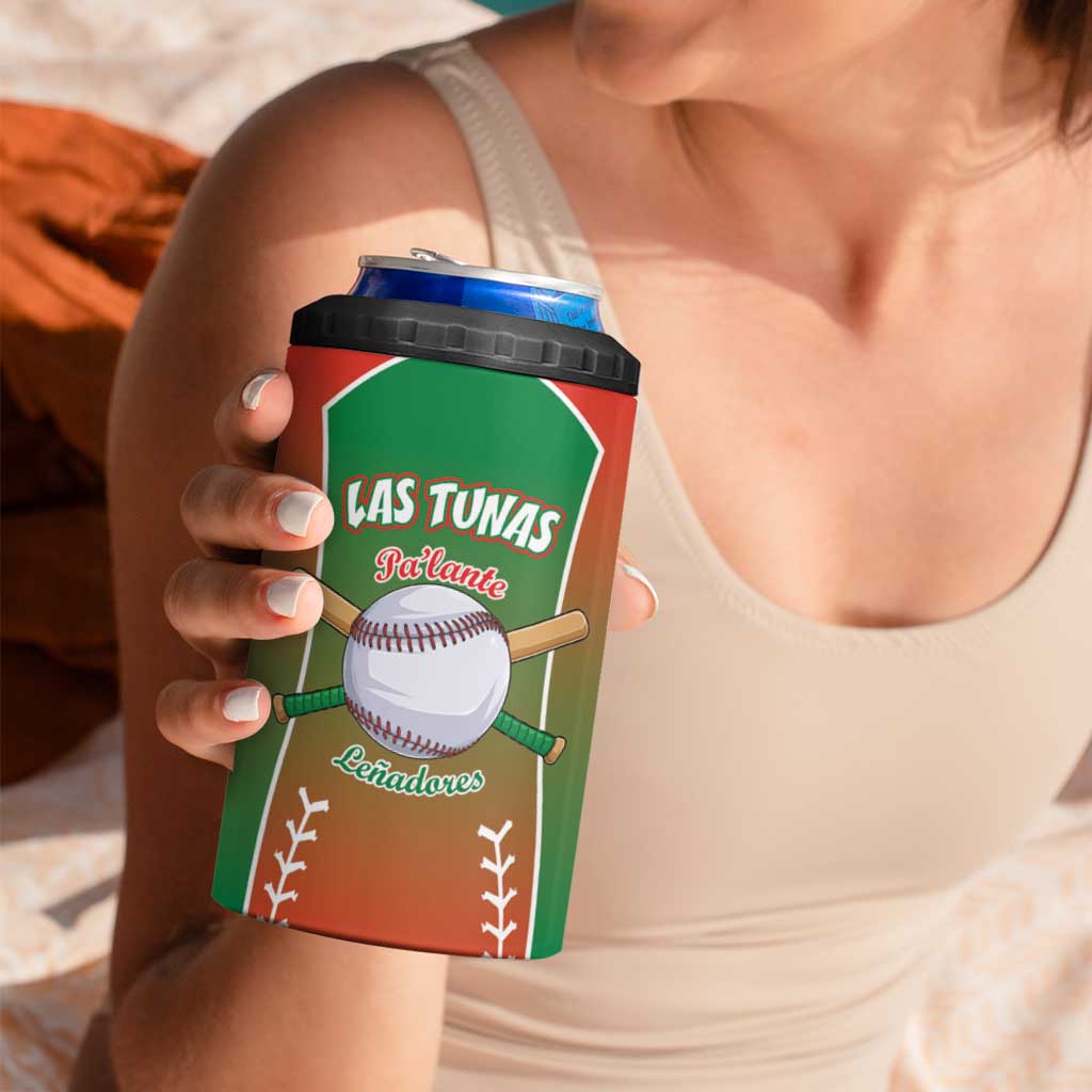 Las Tunas 2025 Baseball Custom 4 in 1 Can Cooler Tumbler Palante Lenadores