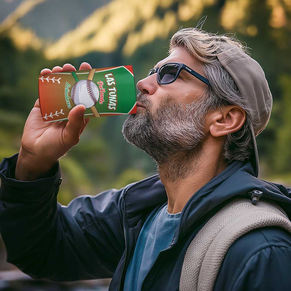 Las Tunas 2025 Baseball Custom 4 in 1 Can Cooler Tumbler Palante Lenadores