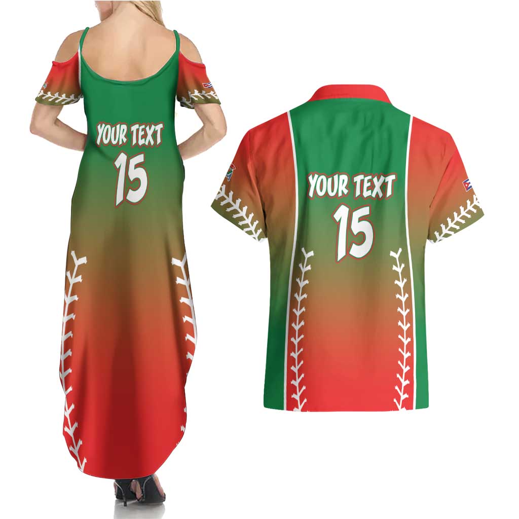 Las Tunas 2025 Baseball Custom Couples Matching Summer Maxi Dress and Hawaiian Shirt Palante Lenadores