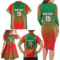 Las Tunas 2025 Baseball Custom Family Matching Long Sleeve Bodycon Dress and Hawaiian Shirt Palante Lenadores