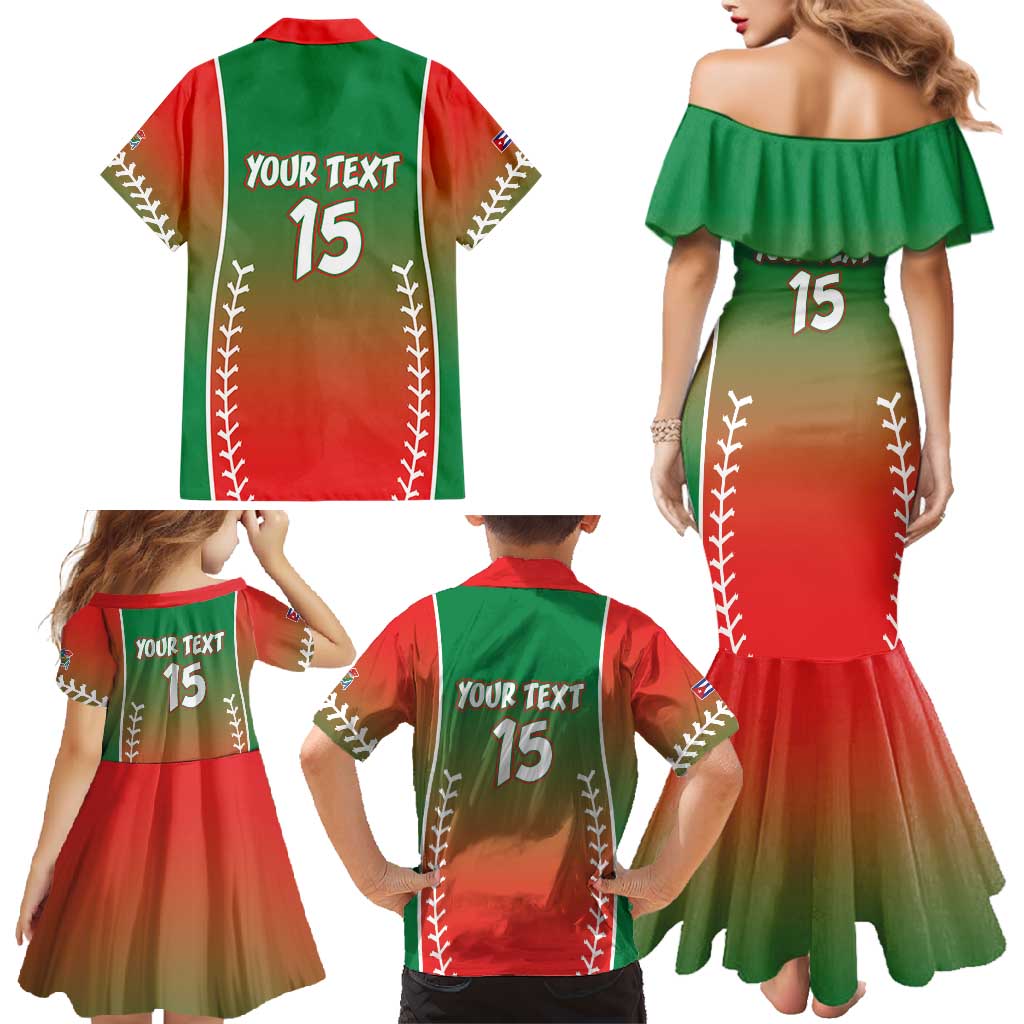 Las Tunas 2025 Baseball Custom Family Matching Mermaid Dress and Hawaiian Shirt Palante Lenadores