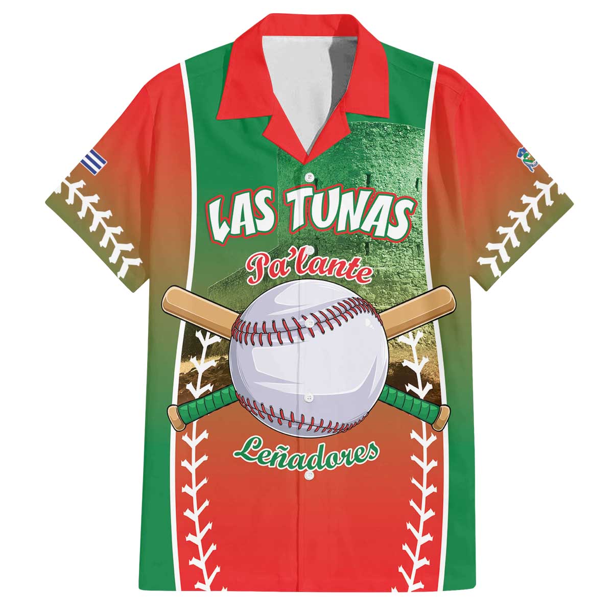 Las Tunas 2025 Baseball Custom Family Matching Off The Shoulder Long Sleeve Dress and Hawaiian Shirt Palante Lenadores