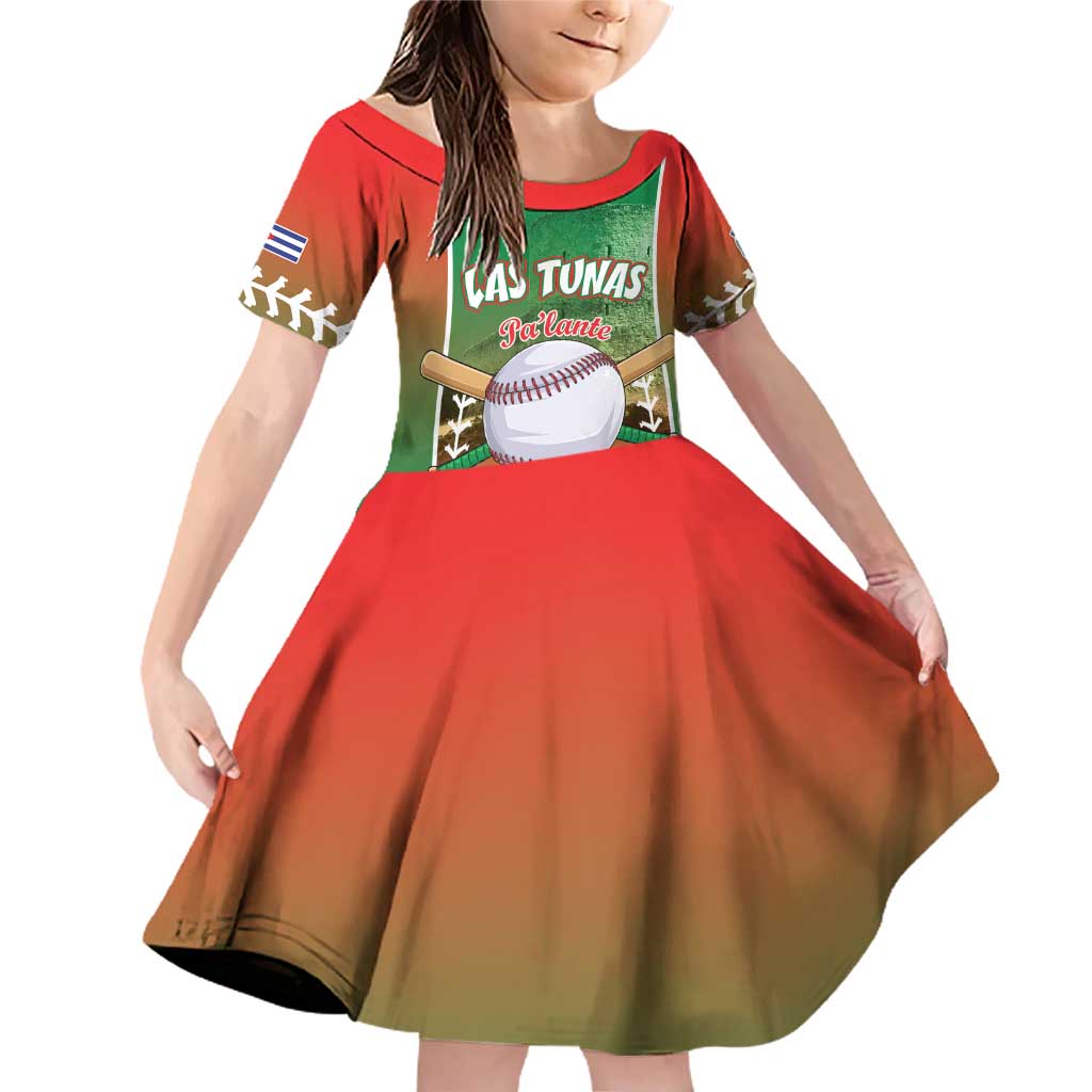Las Tunas 2025 Baseball Custom Family Matching Off Shoulder Short Dress and Hawaiian Shirt Palante Lenadores