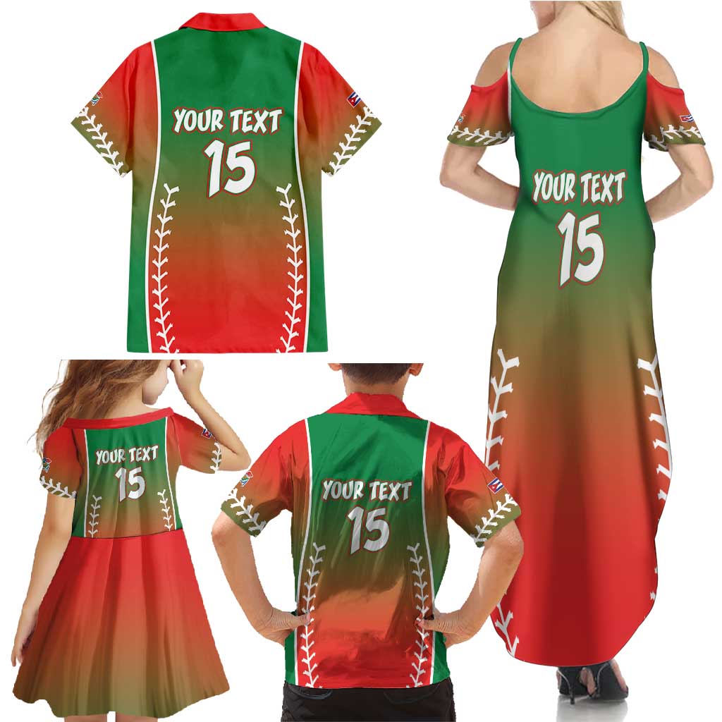 Las Tunas 2025 Baseball Custom Family Matching Summer Maxi Dress and Hawaiian Shirt Palante Lenadores