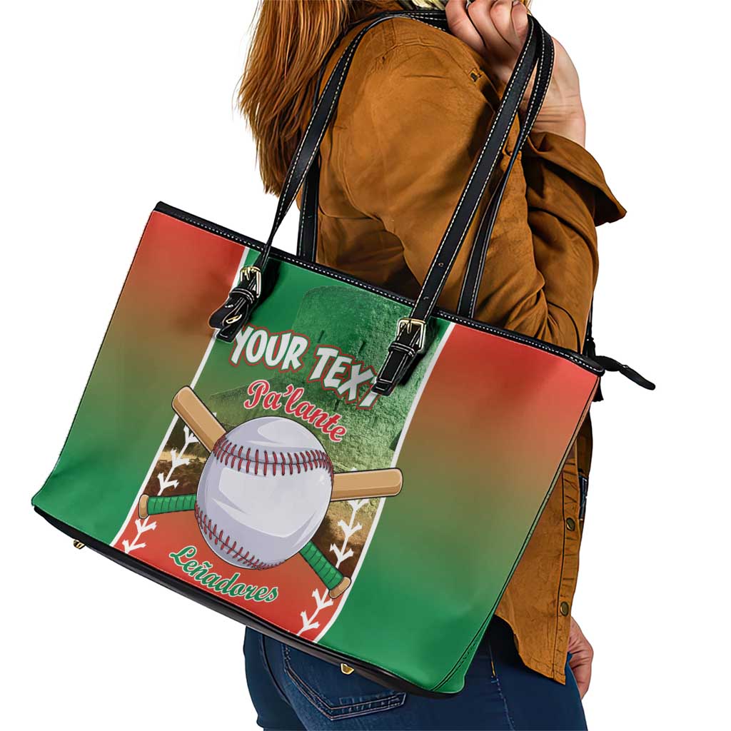 Las Tunas 2025 Baseball Custom Leather Tote Bag Palante Lenadores