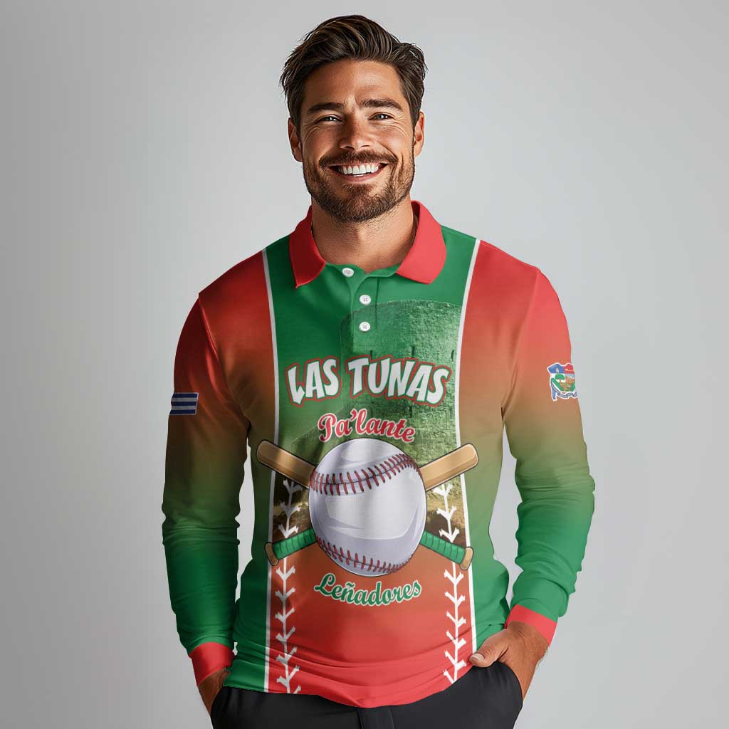 Las Tunas 2025 Baseball Custom Long Sleeve Polo Shirt Palante Lenadores