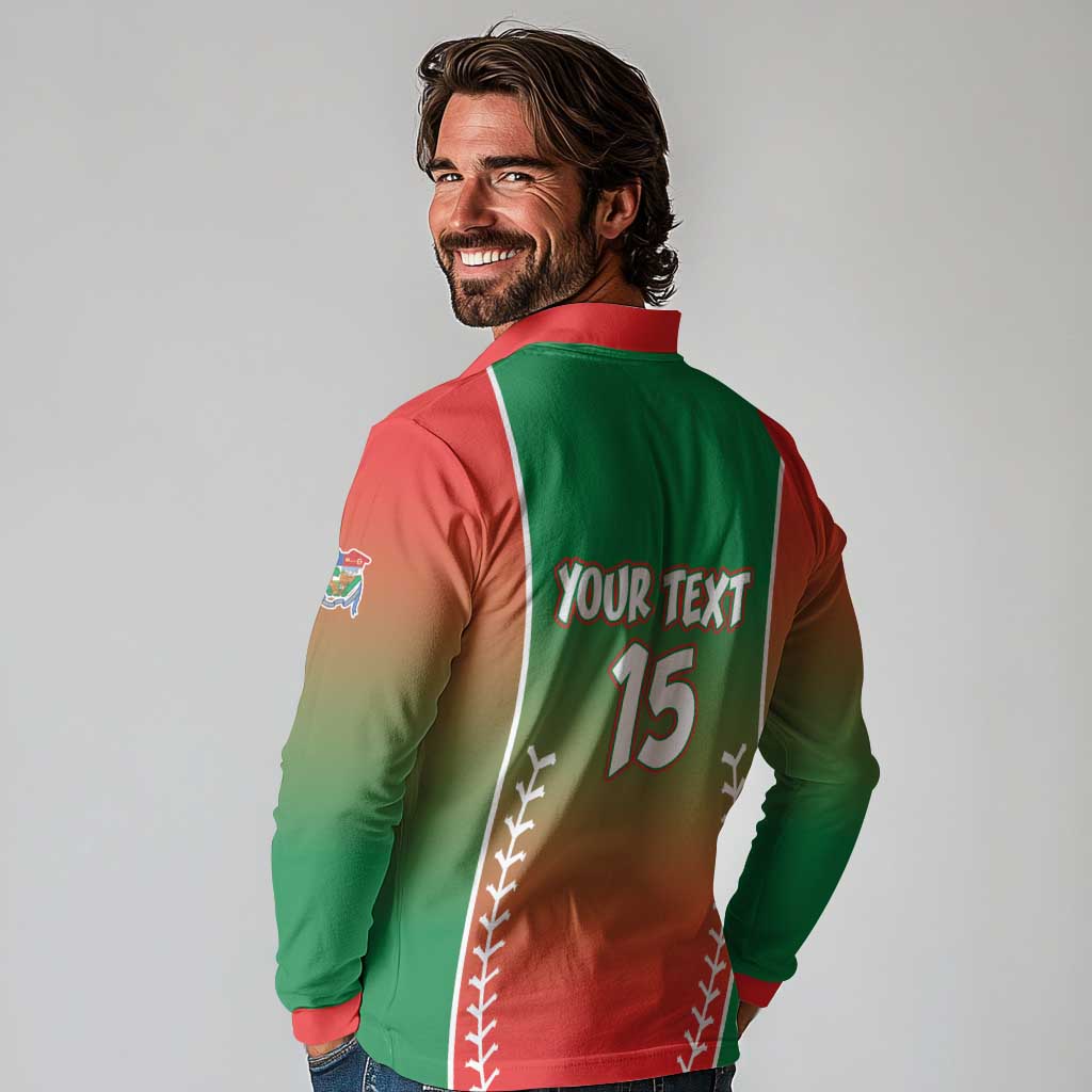 Las Tunas 2025 Baseball Custom Long Sleeve Polo Shirt Palante Lenadores