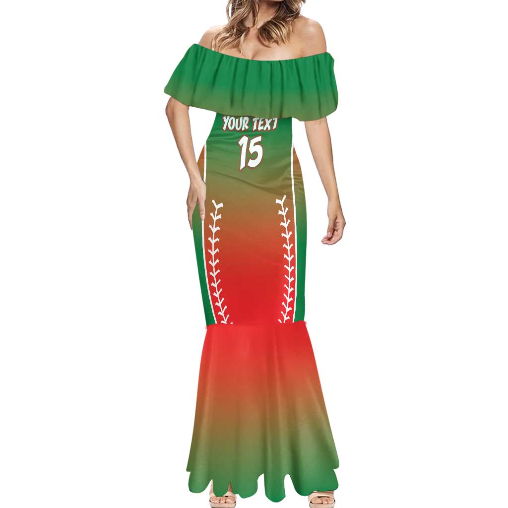 Las Tunas 2025 Baseball Custom Mermaid Dress Palante Lenadores