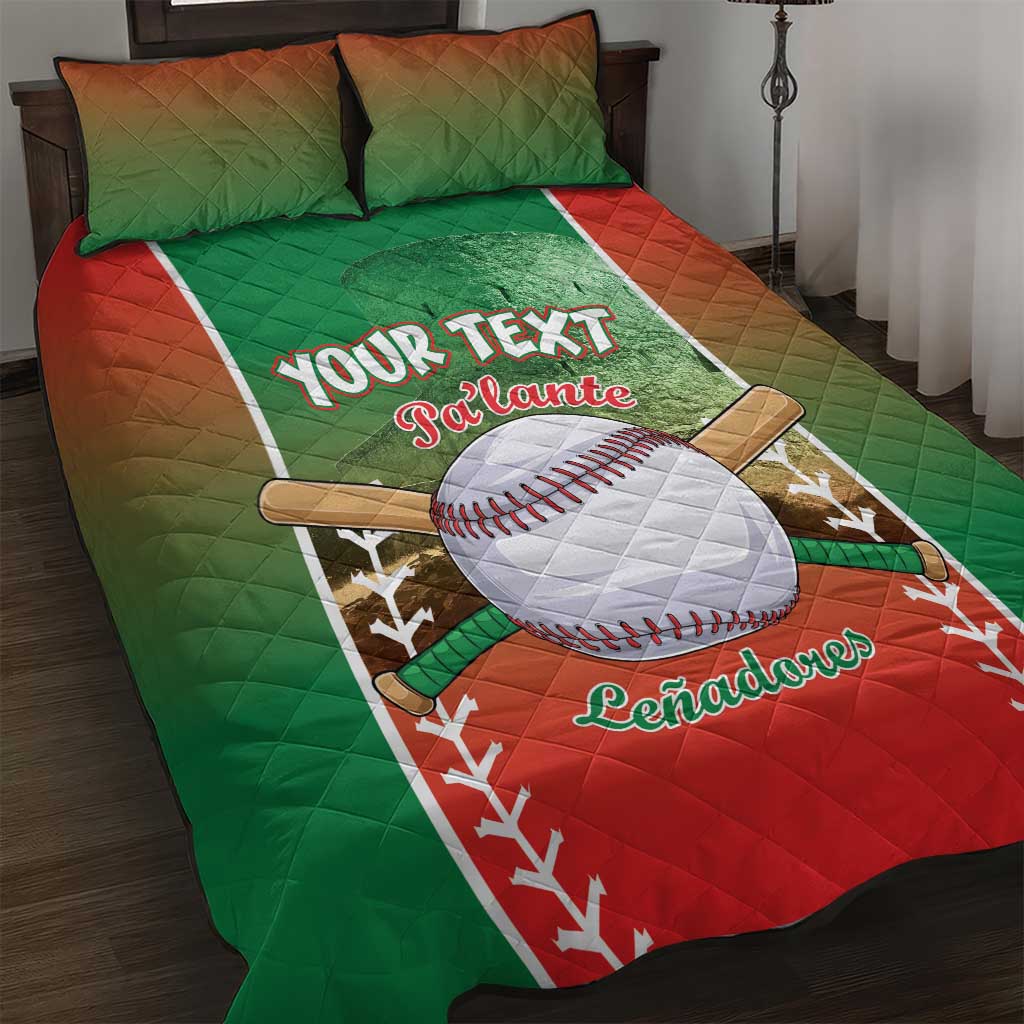 Las Tunas 2025 Baseball Custom Quilt Bed Set Palante Lenadores