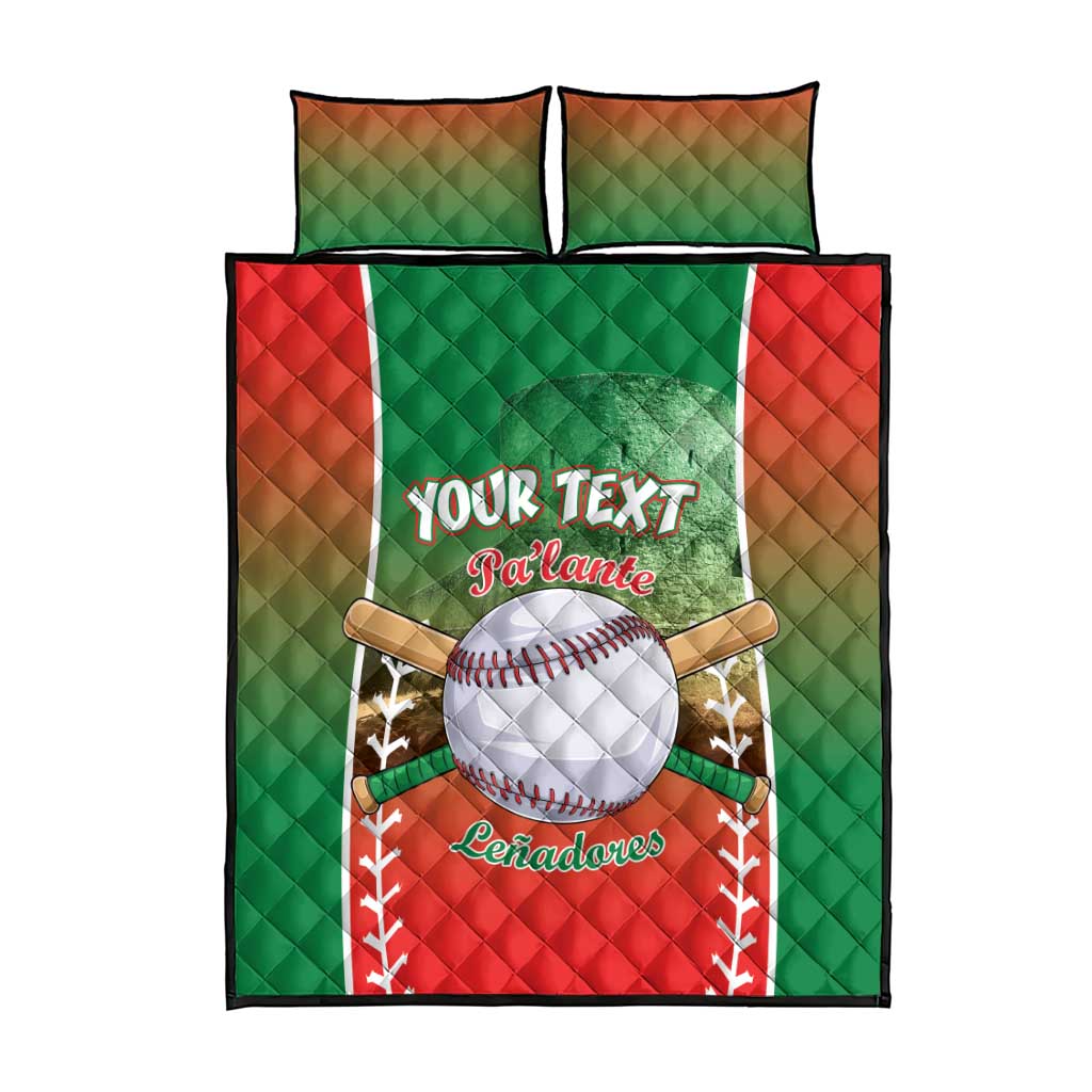Las Tunas 2025 Baseball Custom Quilt Bed Set Palante Lenadores