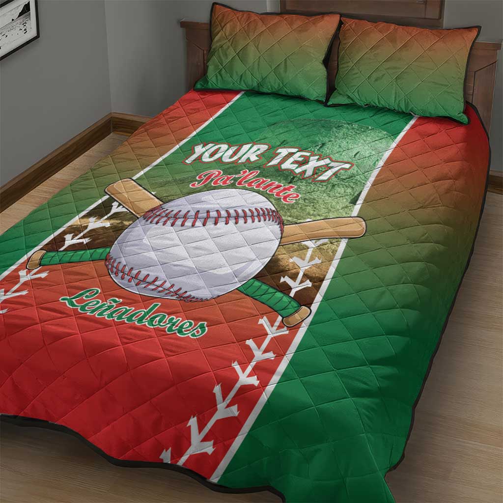 Las Tunas 2025 Baseball Custom Quilt Bed Set Palante Lenadores