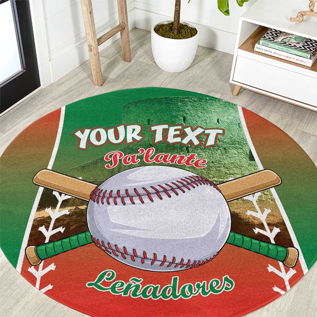 Las Tunas 2025 Baseball Custom Round Carpet Palante Lenadores