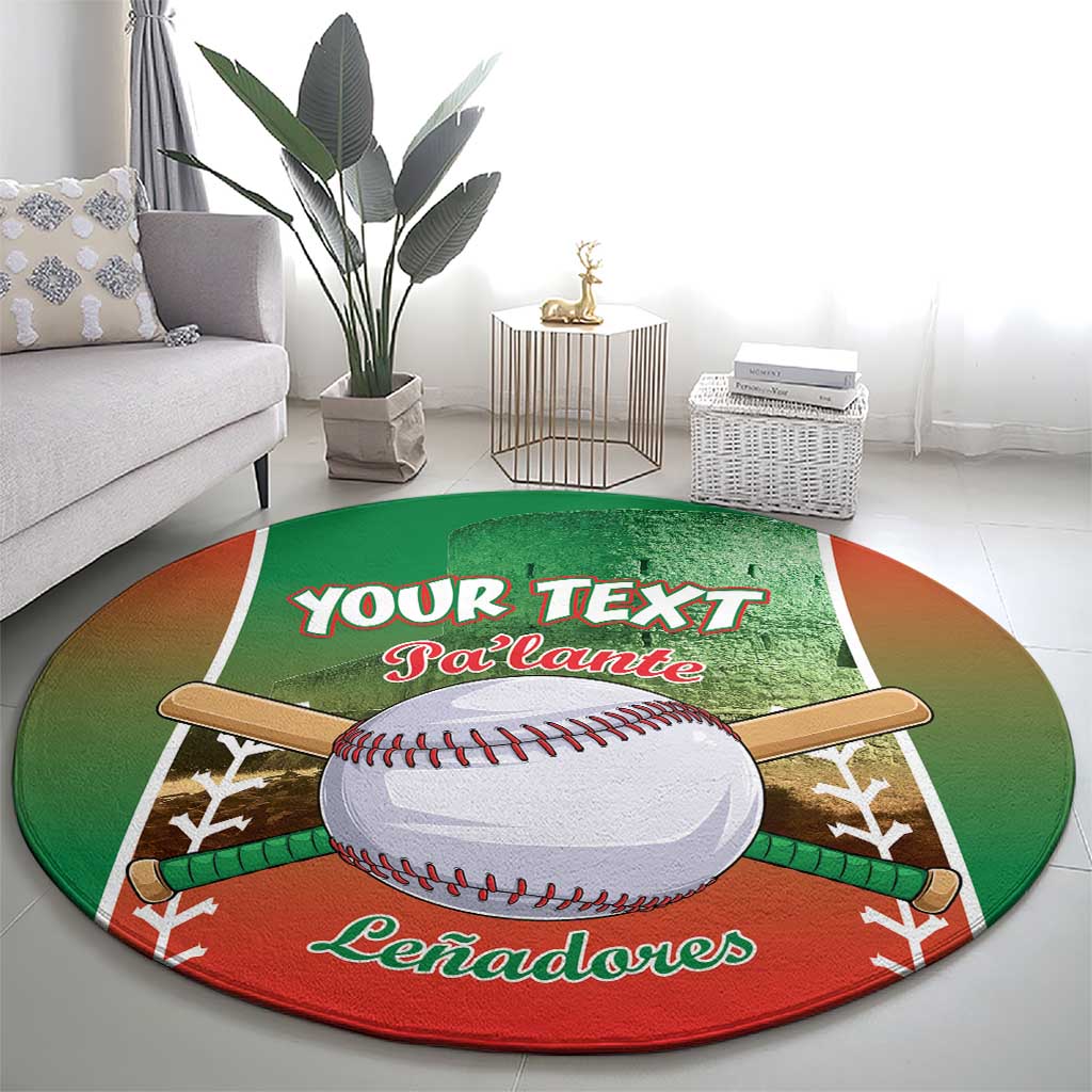 Las Tunas 2025 Baseball Custom Round Carpet Palante Lenadores