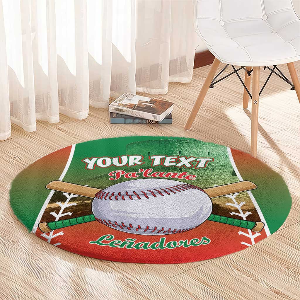 Las Tunas 2025 Baseball Custom Round Carpet Palante Lenadores