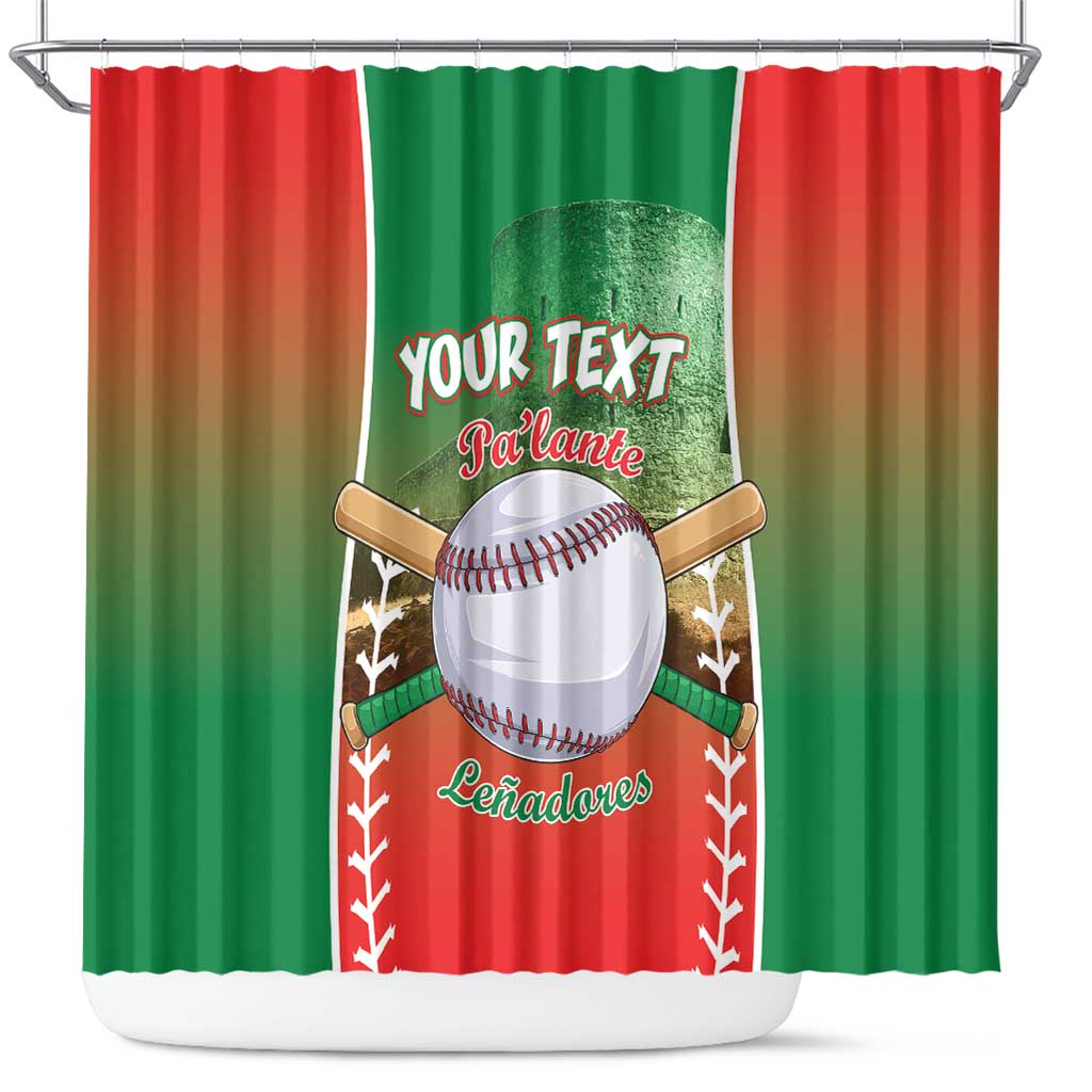 Las Tunas 2025 Baseball Custom Shower Curtain Palante Lenadores