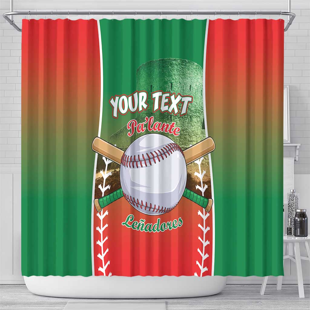 Las Tunas 2025 Baseball Custom Shower Curtain Palante Lenadores
