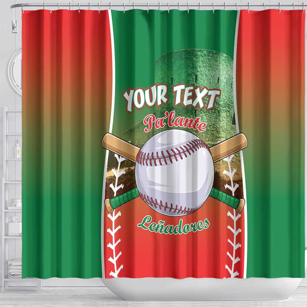 Las Tunas 2025 Baseball Custom Shower Curtain Palante Lenadores