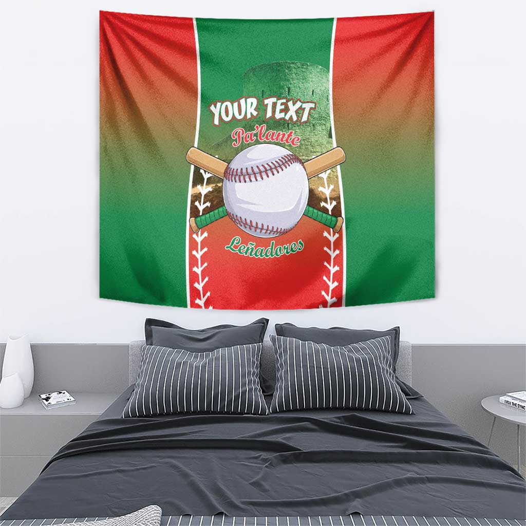 Las Tunas 2025 Baseball Custom Tapestry Palante Lenadores