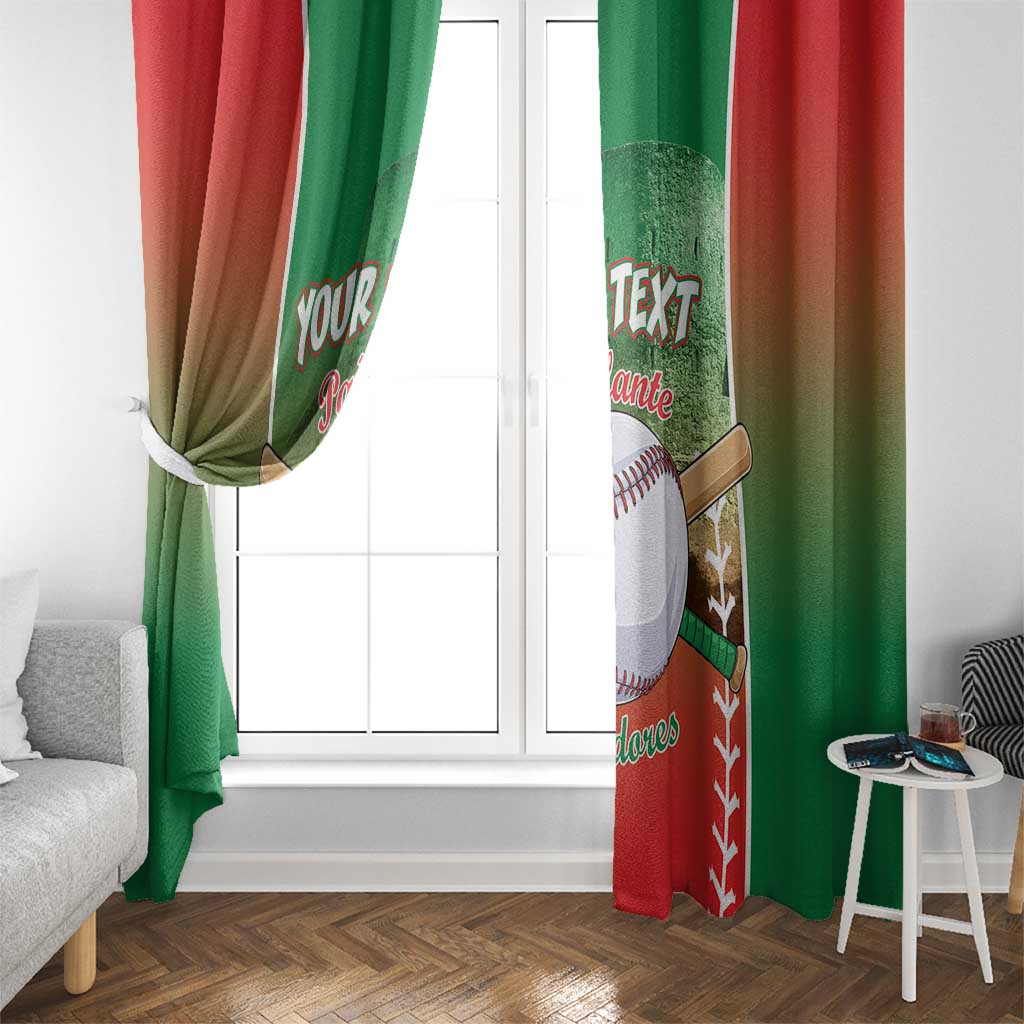 Las Tunas 2025 Baseball Custom Window Curtain Palante Lenadores
