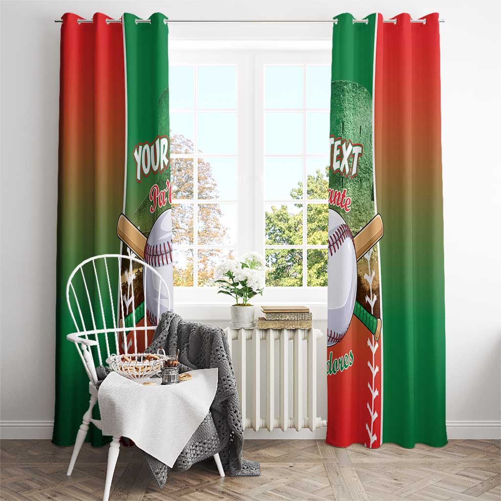 Las Tunas 2025 Baseball Custom Window Curtain Palante Lenadores
