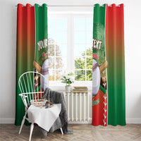 Las Tunas 2025 Baseball Custom Window Curtain Palante Lenadores
