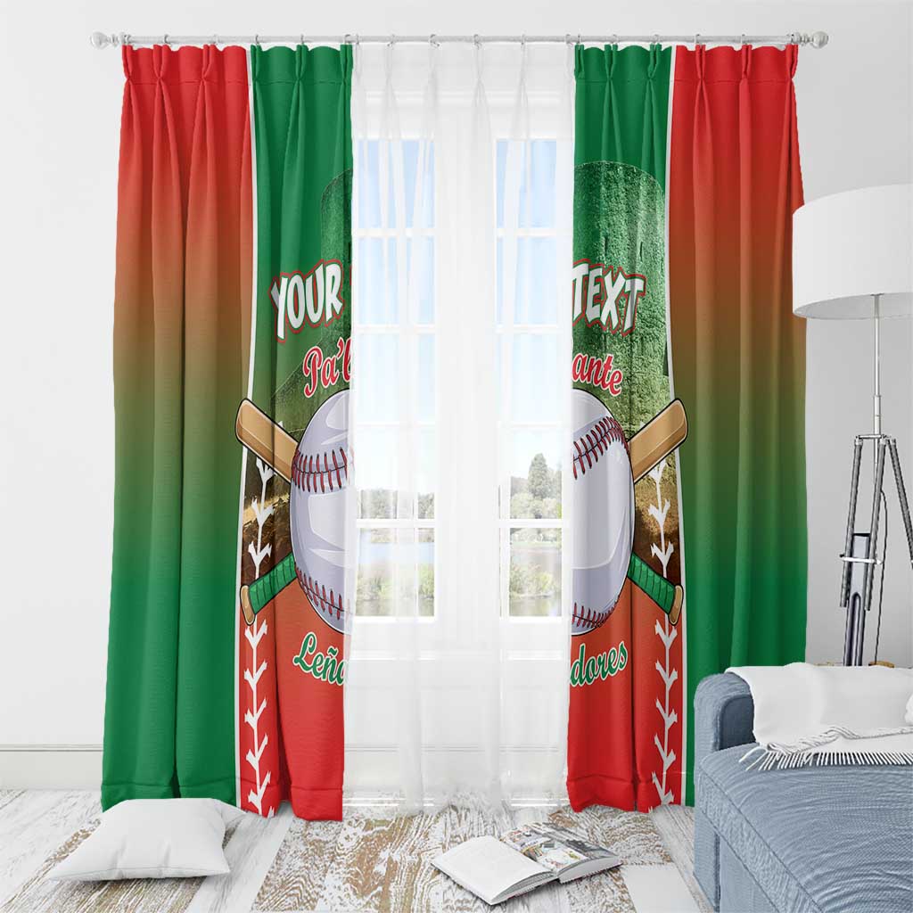 Las Tunas 2025 Baseball Custom Window Curtain Palante Lenadores