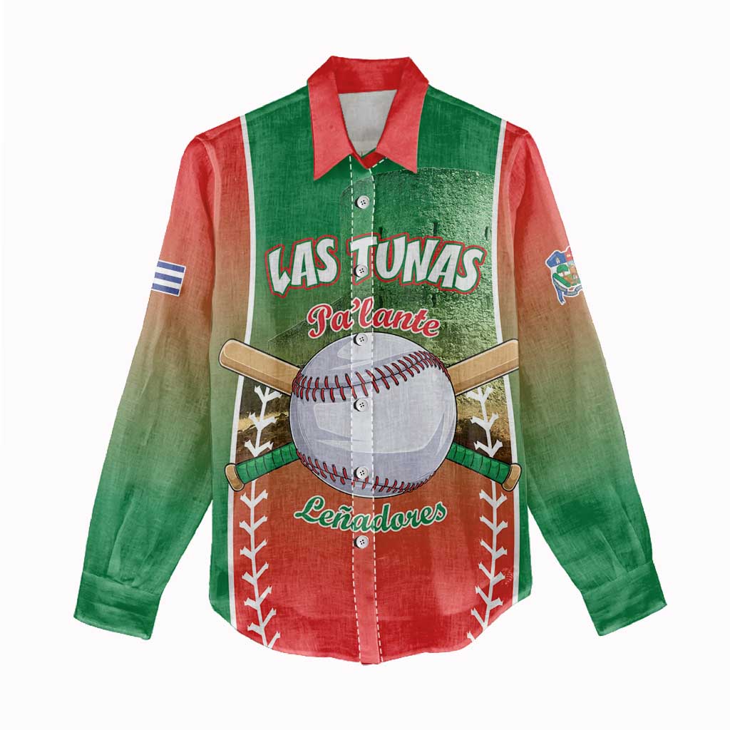 Las Tunas 2025 Baseball Custom Women Casual Shirt Palante Lenadores
