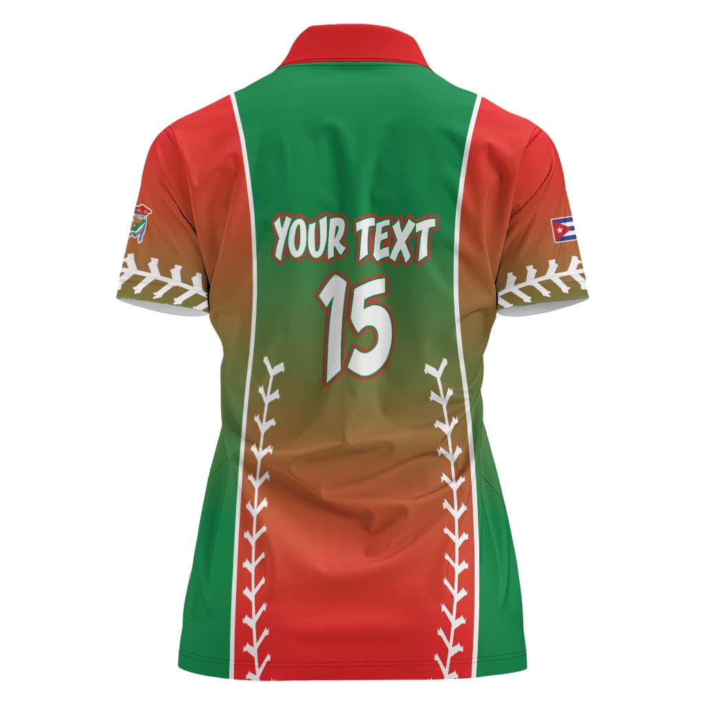 Las Tunas 2025 Baseball Custom Women Polo Shirt Palante Lenadores