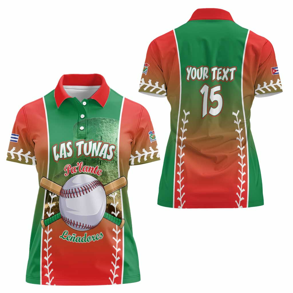 Las Tunas 2025 Baseball Custom Women Polo Shirt Palante Lenadores