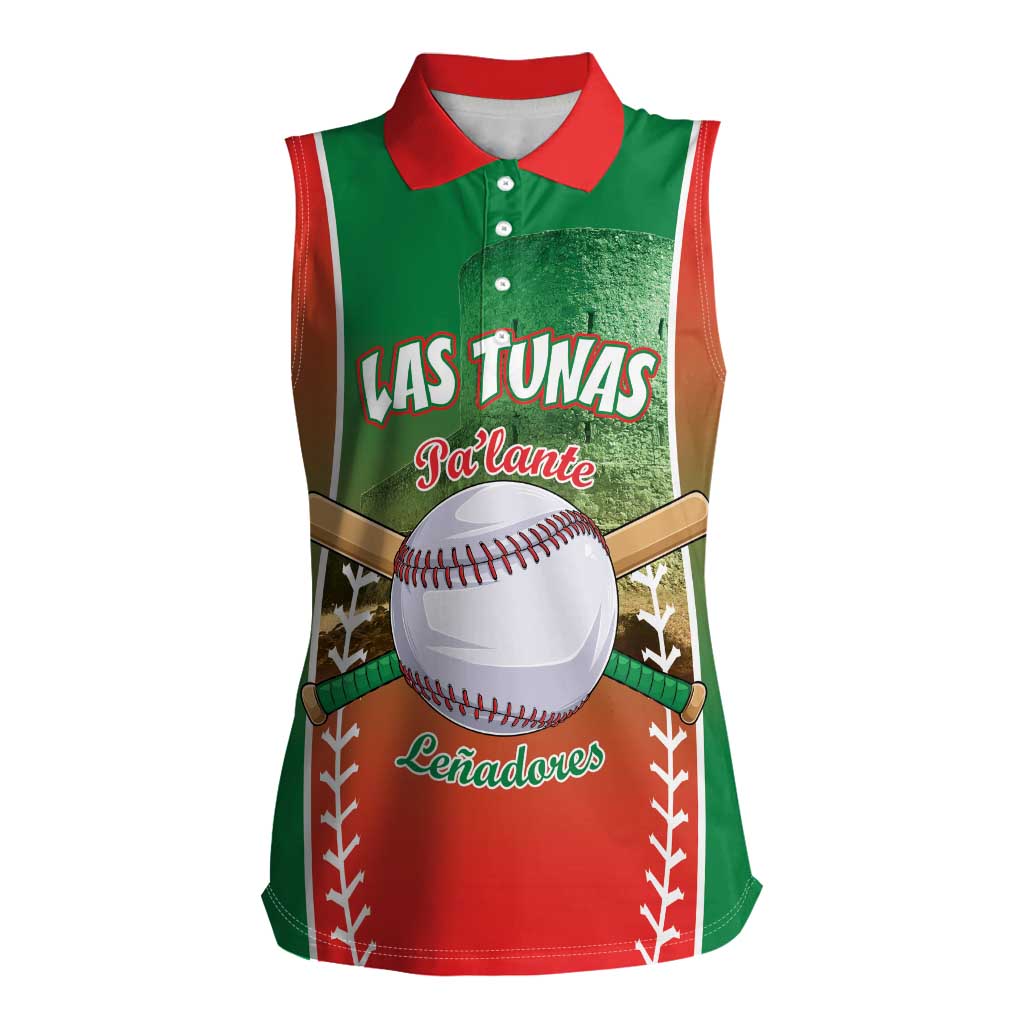 Las Tunas 2025 Baseball Custom Women Sleeveless Polo Shirt Palante Lenadores