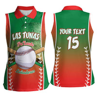 Las Tunas 2025 Baseball Custom Women Sleeveless Polo Shirt Palante Lenadores